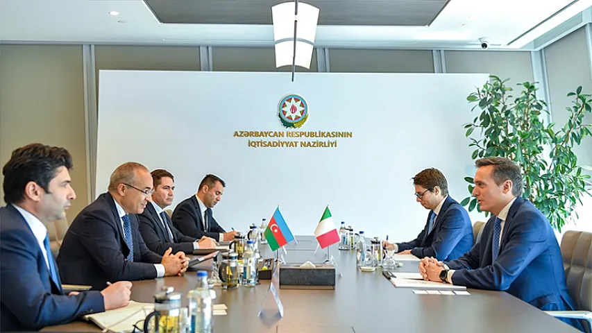 Mikayıl Cabbarov İtaliyanın Azərbaycana yeni təyin olunmuş səfiri ilə görüşüb