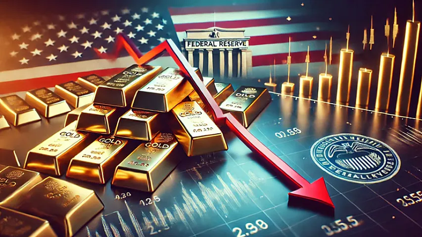 "Fed" uçot dərəcəsini aşağı saldı, qızıl 2700 dolların altına düşdü