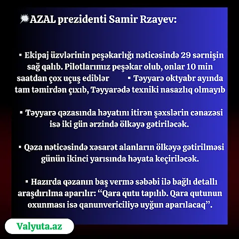AZAL Rusiyanın 10 şəhərinə uçuşları dayandırır