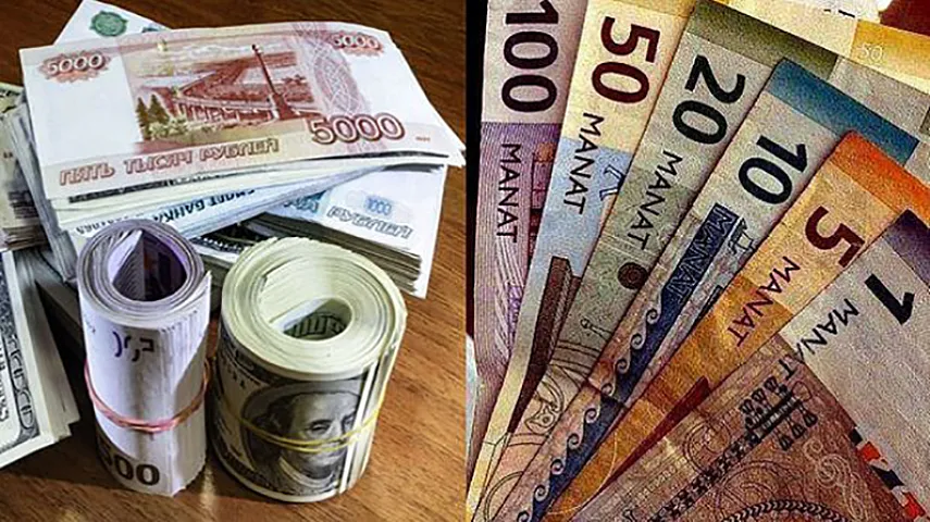 Rubl manat qarşısında dəyər itirir